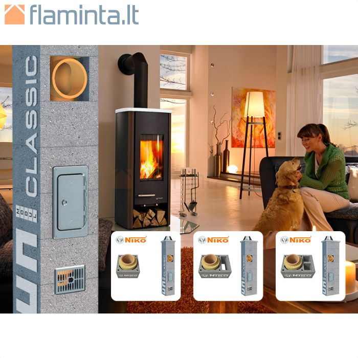 Kaminas UNIMODUL CLASSIC200 | Kaminai NIKO | flaminta.lt