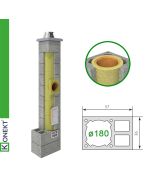 Kaminas Konekt UNI 36 FI 180 PK2W