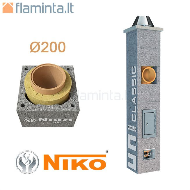 niko Kaminas UNIMODUL CLASSIC200 | Kaminai NIKO | flaminta.lt