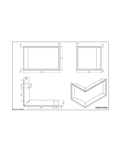DEFRO HOME INTRA S BL / BP MINI M30 gilaus rėmelio techninis brėžinys