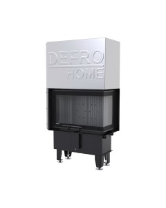 DEFRO HOME INTRA S BP G SLIM kampinis židinys su juoda pakura
