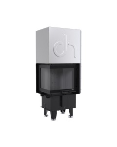 DEFRO HOME INTRA XS BL MINI G kampinis židinys su juoda pakura