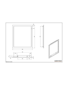 DEFRO HOME INTRA XS / S MINI M30 mažo gylio apdailos rėmelis
