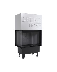 DEFRO HOME INTRA S BL G kampinis židinys su juoda pakura