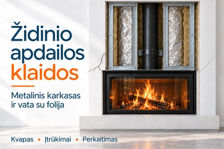 Židiniai su metaliniu karkasu ir akmens vata su folija: kada „pigiau“ kainuoja daugiau?