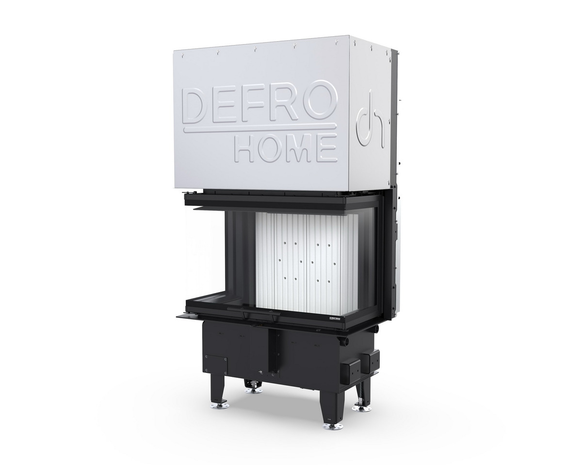 DEFRO HOME INTRA S C G tripusis židinys su balta CERAMITON pakura
