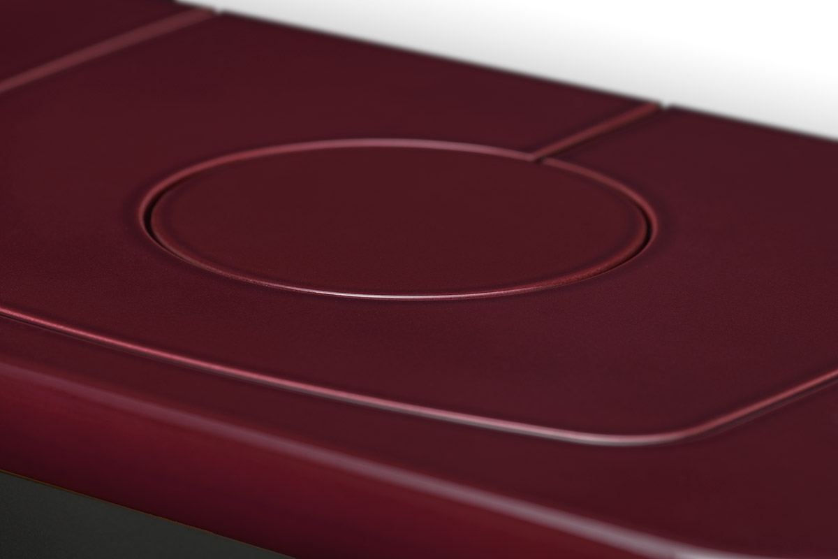 ROMOTOP SIENA N 02 – Viršutinės bordo spalvos koklių plokštės detalė